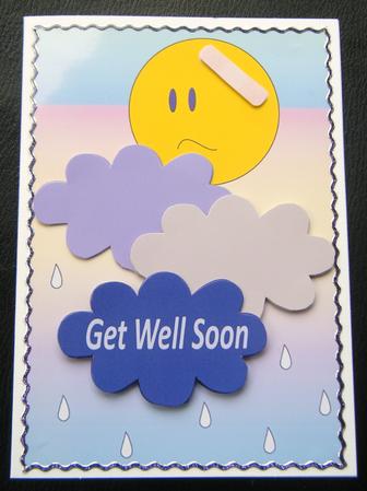 Get Well Soon Cloudy Day by Charlie Angel