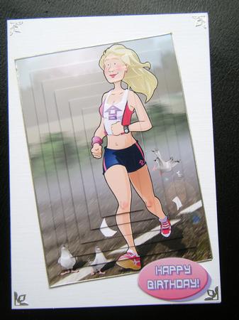 Jogger Lady Pyramid. by Charlie Angel