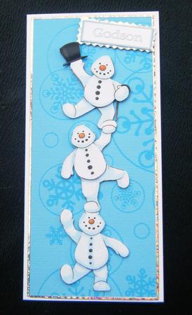 Snowman Tower Doodles Large Image by Charlie Angel