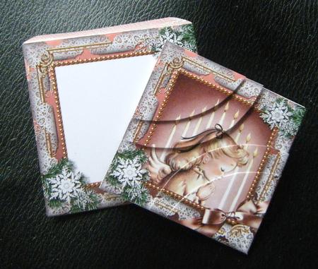 Christmas Prayer 3in Mini Card Envelope 2 Corner Stacker Aio by Charlie Angel