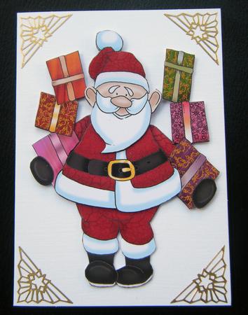 Santa Doodles with Gifts Large Image by Charlie Angel