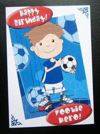 Football Boy Blue Pyramid. by Charlie Angel