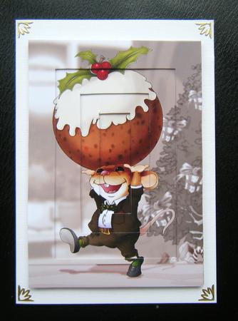 Christmas Pudding Mouse Inverted Pyramid. by Charlie Angel