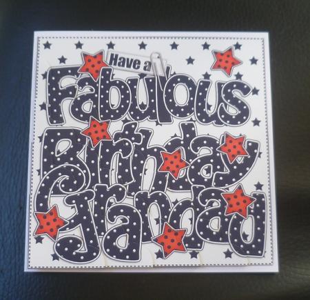 Birthday Grandad Scallop Corner Side Stacker Topper by Charlie Angel