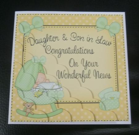 Daughter & Son in Law New Baby Congratulations by Charlie Angel