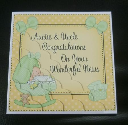 Auntie & Uncle New Baby Congratulations by Charlie Angel