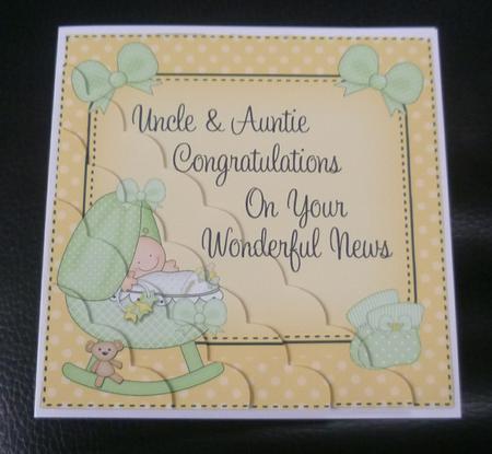 Uncle & Auntie New Baby Congratulations by Charlie Angel