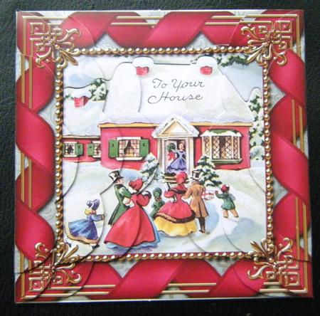 To Your House 5in Side by Side Round Scallop Stacker by Charlie Angel