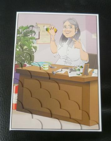 Birthday/retirement Doctor Lady A4 by Charlie Angel