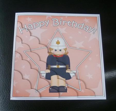 Royal Marine Birthday Scallop Corner Side Stacker by Charlie Angel