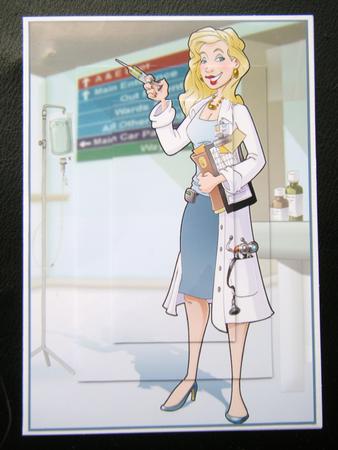 Get Well Soon Doctor Lady A4. by Charlie Angel