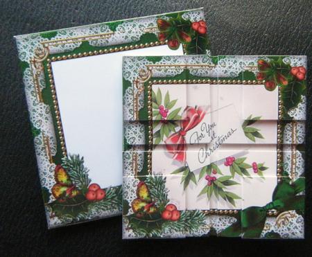 For You Holly 3in Mini Card Envelope 4 Corner Stacker Aio by Charlie Angel
