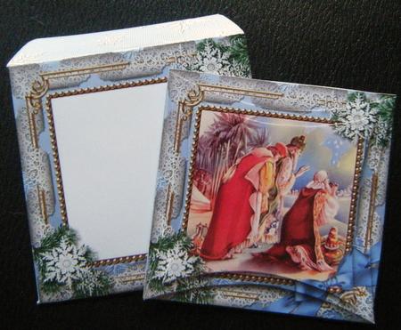We 3 Kings Snow 3in Mini Card Envelope Pointy Stacker Aio by Charlie Angel