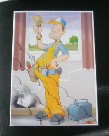 Electrician Dude A4 by Charlie Angel