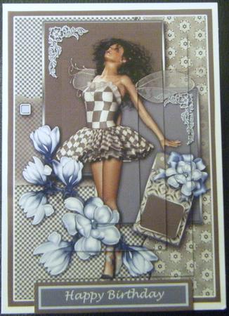 Hannah Faerie Pyramage Taupe Sheet by Charlie Angel