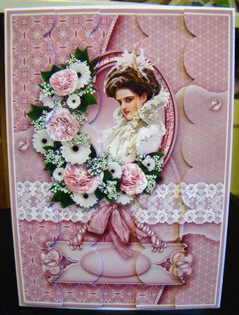 Beryl Vintage Cameo Pink, Tunnel Card Sheet by Charlie Angel