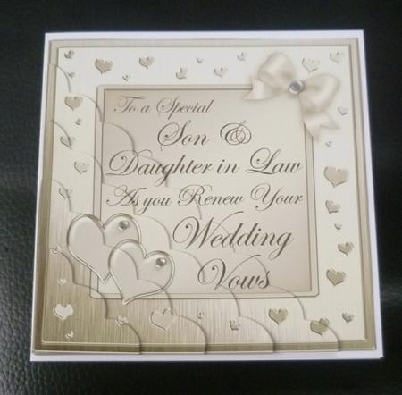 Son & Daughter in Law Wedding Vow Renewal Scallop Corner by Charlie Angel