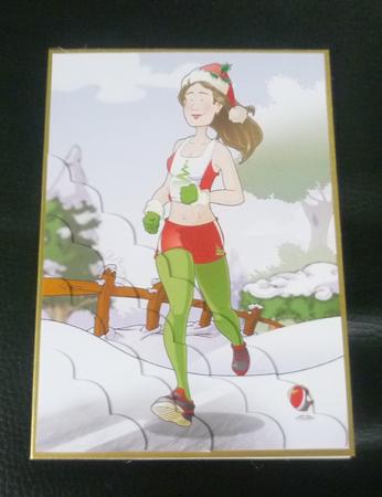 Jogger Dudess Christmas A4 by Charlie Angel