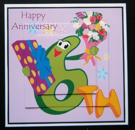 6th Anniversary Quick Pyramid Card by Charlie Angel