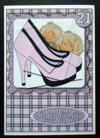 Pink High Heels Spiral Pyramid by Charlie Angel