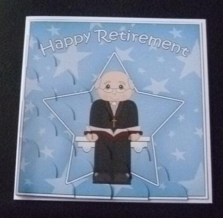 Vicar Retirement Scallop Corner Side Stacker by Charlie Angel
