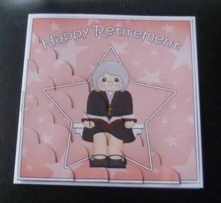 Vicar Retirement Scallop Corner Side Stacker by Charlie Angel
