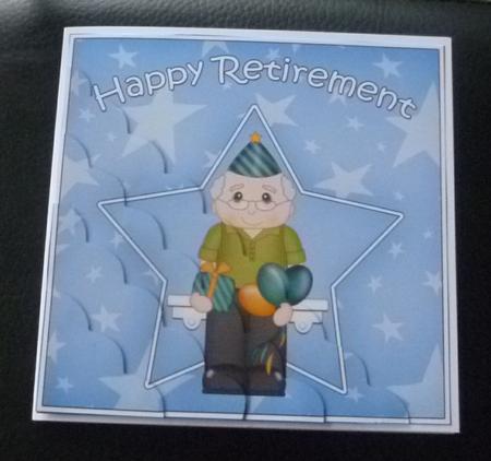 Retirement Party Scallop Corner Side Stacker by Charlie Angel