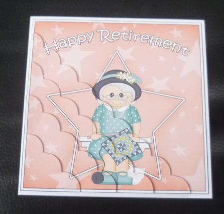 Crochet Retirement Scallop Corner Side Stacker by Charlie Angel