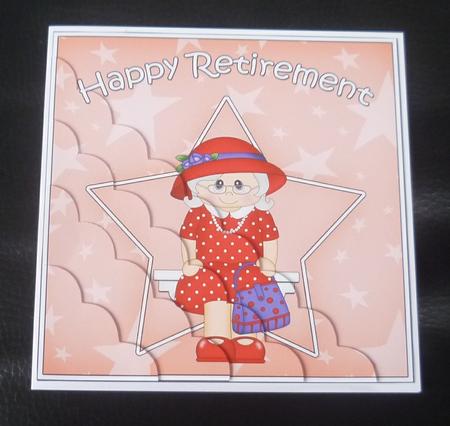 Handbag Retirement Scallop Corner Side Stacker by Charlie Angel