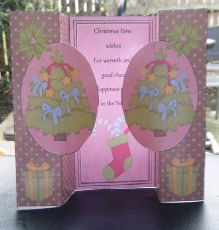 Pretty Little Trees Double Fold Back Card by Charlie Angel