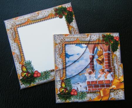 Angels Bell Pullin Holly Card Envelope Duo Stacker Aio by Charlie Angel