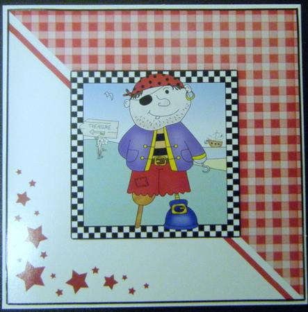 Pirates Ahoy!! Quick Card with 3D Decoupage by Charlie Angel