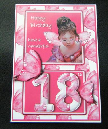 Butterfly & Fairy Age Card 18th 21st by Charlie Angel