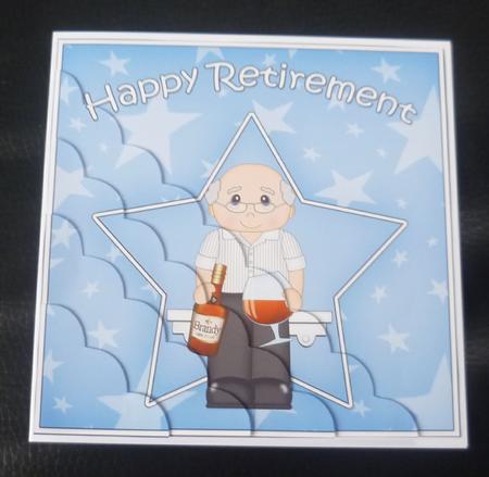 Brandy Retirement Scallop Corner Side Stacker by Charlie Angel