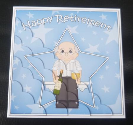 White Wine Retirement Scallop Corner Side Stacker by Charlie Angel