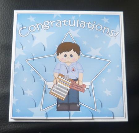 Bus Driver Congratulations Scallop Corner Side Stacker by Charlie Angel
