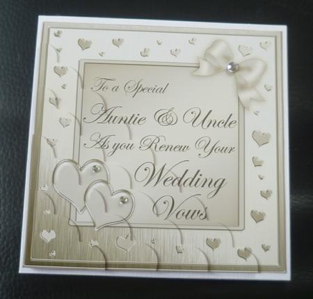 Auntie & Uncle Wedding Vow Renewal Scallop Corner by Charlie Angel