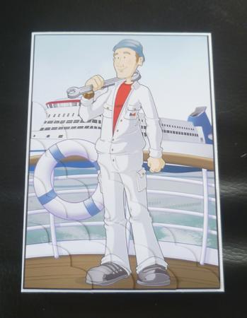 Ships Engineer Dude A4 by Charlie Angel