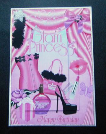 Pink Glam Princess, Gorgeous A4 Topper by Charlie Angel
