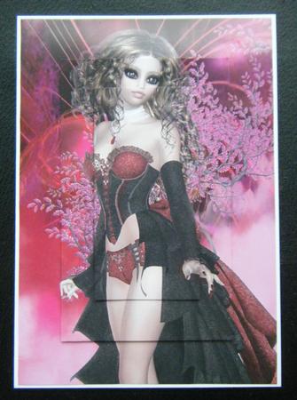 Ravishing in Red A4 Card Front by Charlie Angel