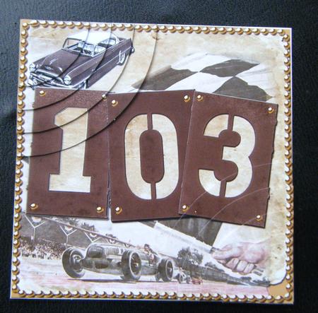 Vintage Racing Age 103 6inch Duo Corner Stacker by Charlie Angel
