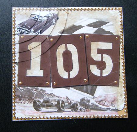 Vintage Racing Age 105 6inch Duo Corner Stacker by Charlie Angel