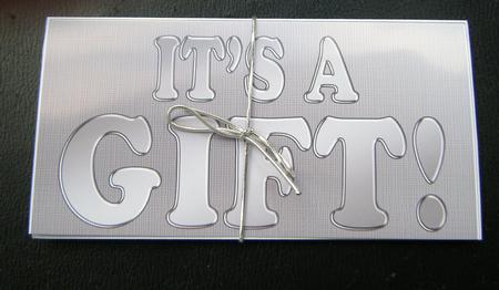 Elegant It's a Gift Money or Gift Wallet and Card by Charlie Angel