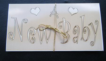 New Baby Money or Gift Wallet and Card by Charlie Angel
