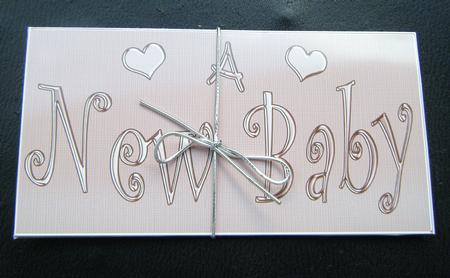 New Baby Money or Gift Wallet and Card by Charlie Angel