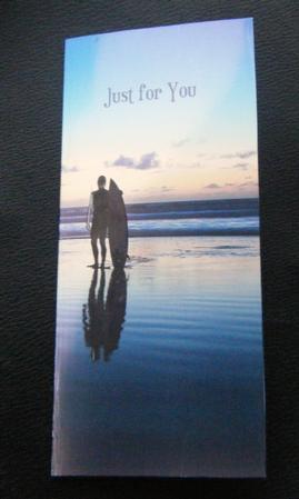 Surfer at Sunset Money Card Dl Size by Charlie Angel
