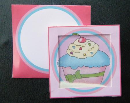 Tags with a Difference - Scrummy Cupcake Mini Shaker Card by Charlie Angel