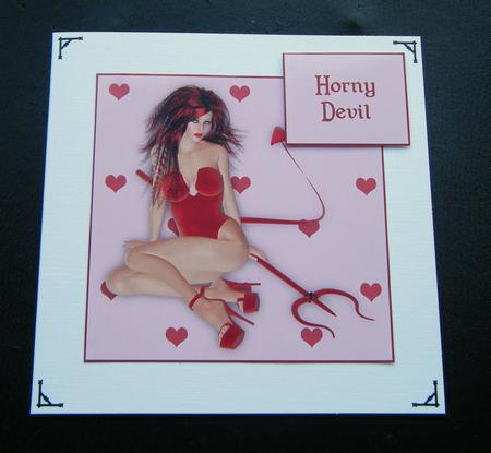 Horny Devil Teabag Folding Sheet by Charlie Angel