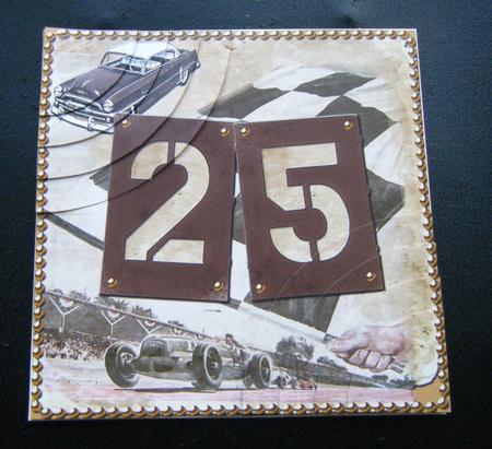 Vintage Racing Age 25 6inch Duo Corner Stacker by Charlie Angel
