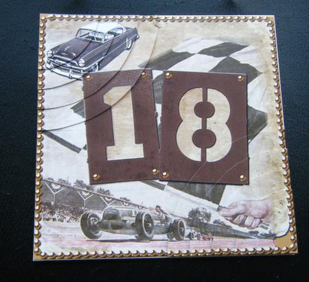 Vintage Racing Age 18 6inch Duo Corner Stacker by Charlie Angel